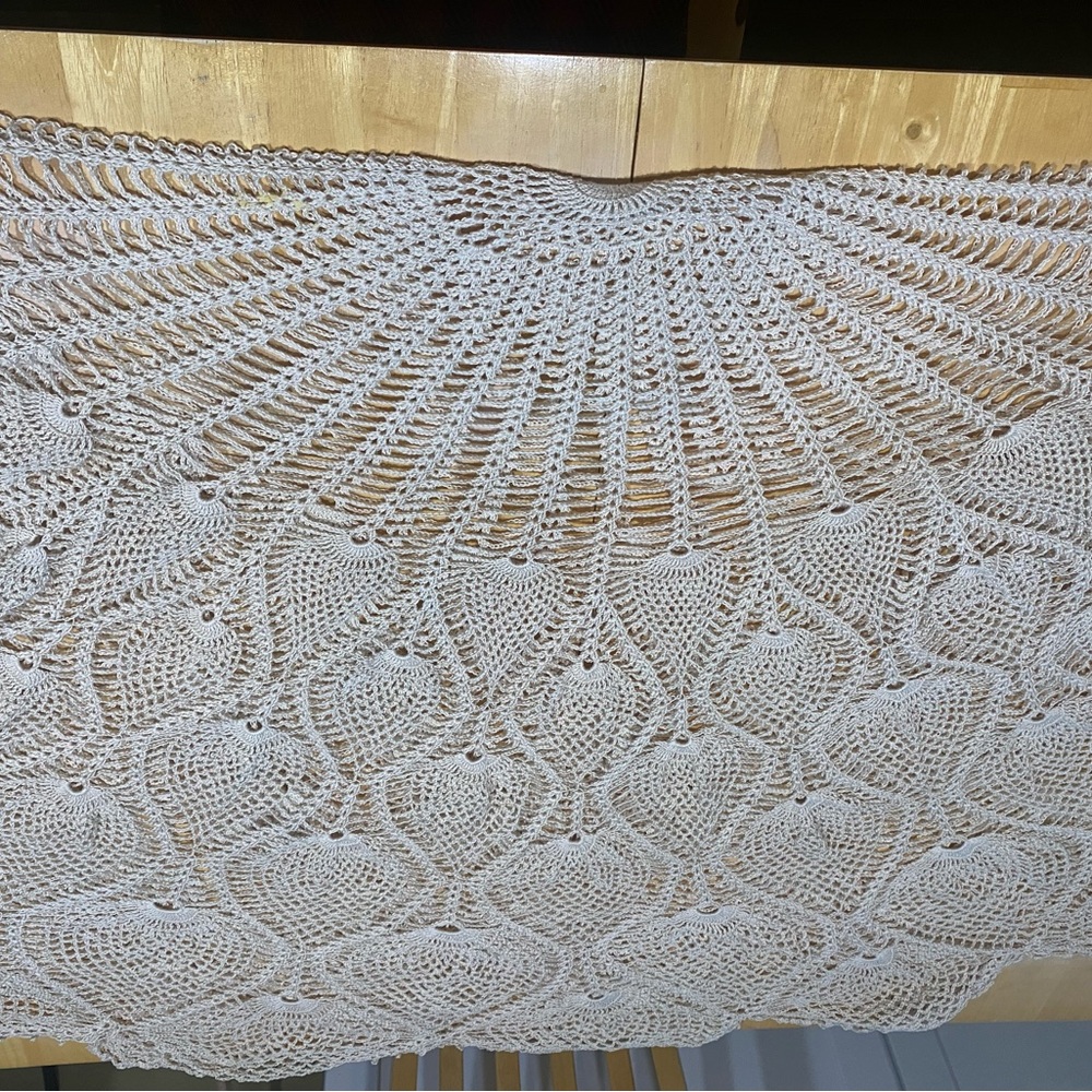 Vintage Crochet Tablecloth